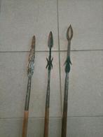 3 sagaies ancien congo belge 1950., Enlèvement