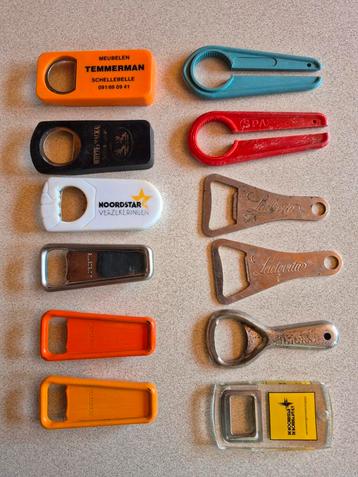 Lot (14 stuks) vintage flesopeners beschikbaar voor biedingen