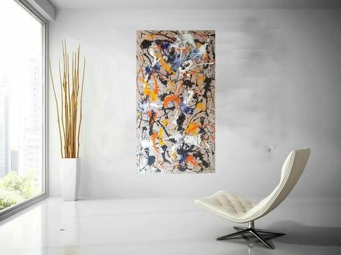 Life goes on Werk in Jackson Pollock-stijl, Antiek en Kunst, Kunst | Schilderijen | Modern, Ophalen of Verzenden