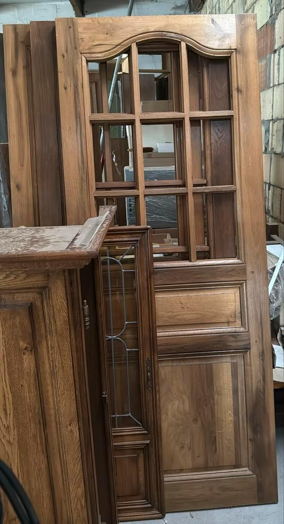 Divete ouden eiken binnen deuren, Doe-het-zelf en Bouw, Deuren en Vliegenramen, Zo goed als nieuw, Ophalen