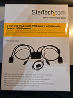 Commutateur KVM à câble USB VGA à 2 ports, Envoi, Neuf