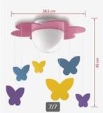 Plafondlamp bloem met vlinders, Enlèvement, Comme neuf, Lampe