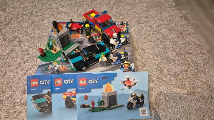 LEGO City Brandweer & Politie Achtervolging - 60319, Kinderen en Baby's, Speelgoed | Duplo en Lego, Zo goed als nieuw, Lego, Ophalen
