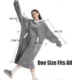 Hoodie, oversized deken met capuchon | ultrazacht, -, Verzenden, -, Nieuw