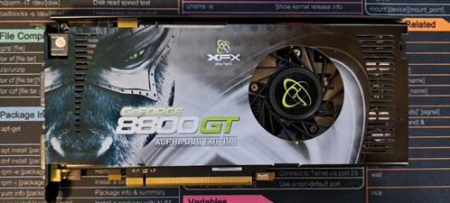 XFX Nvidia Geforce 8800 GT 512md ddr3, Computers en Software, Videokaarten, Gebruikt, Nvidia, PCI-Express 2.0, GDDR, DVI, Ophalen