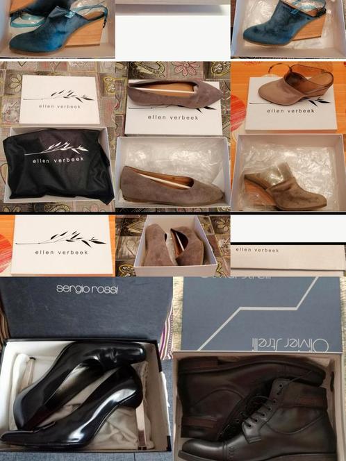 ✓Set van 8 paar schoenen, SERGIO ROSSI & ELLEN VERBEEK, enz, Kleding | Dames, Dames-kledingpakketten, Zo goed als nieuw, Ophalen