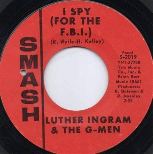 Luther Ingram & The G-Men – I Spy ( For The F.B.I. ) Popcorn, Cd's en Dvd's, Vinyl Singles, Zo goed als nieuw, Single, R&B en Soul