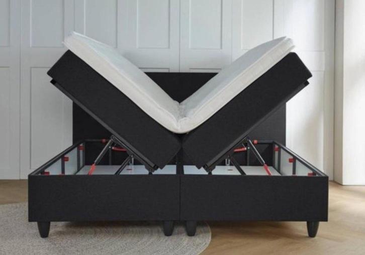 Boxspring met opbergruimte Model 18 Vanaf €1.199,00, Huis en Inrichting, Slaapkamer | Boxsprings, Nieuw, 140 cm, 200 cm, Twijfelaar