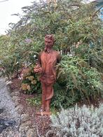 Staande roestige gietijzeren sater of duivel., Ophalen of Verzenden, Nieuw, Metaal, Overige typen