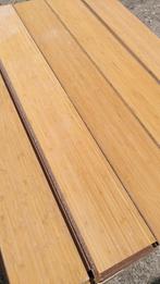 Bamboe laminaat parket vloer met massieve plint, Overige typen, Gebruikt, Minder dan 200 cm, Minder dan 25 mm