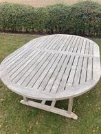 Tuintafel teak, Tuin en Terras, Ophalen, Gebruikt, Ovaal, Hout