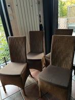 Chaises salle à manger Lloyd Loom (4) Havane, Maison & Meubles, Osier ou Rotin, Enlèvement, Utilisé, Quatre