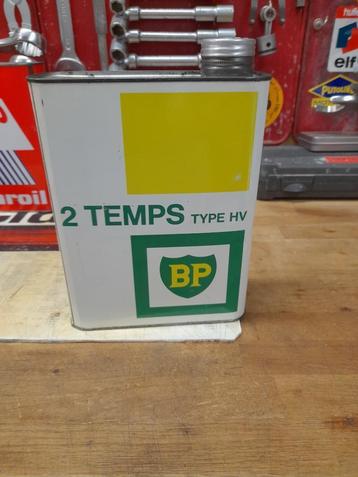 oude lege oliekan BP 2-takt type hv moto 2t beschikbaar voor biedingen