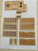Seconde Guerre mondiale, timbres de rationnement allemands, Enlèvement ou Envoi