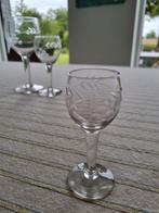 Gebeiteld glas, Ophalen of Verzenden, Gebruikt, Glas