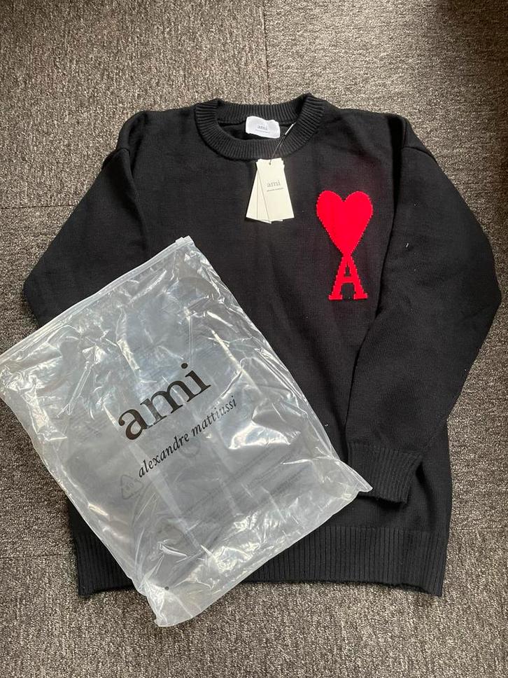 Ami sweater, Kleding | Heren, T-shirts, Nieuw, Maat 48/50 (M), Zwart, Ophalen