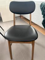 2 Vintage eetkamerstoelen, Huis en Inrichting, Ophalen, Nieuw, Zwart, Twee