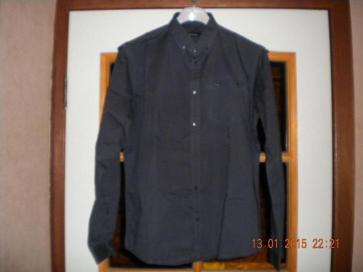 Hemd : grijs met lange mouwen (Medium), Kleding | Heren, Overhemden, Ophalen