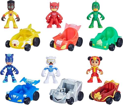 PJ Masks 6 figuren en 6 voertuigen met 70% korting, Kinderen en Baby's, Speelgoed | Actiefiguren, Nieuw, Ophalen of Verzenden
