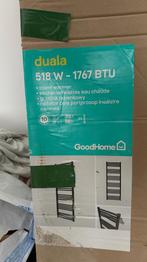 Radiateur sèche-serviette Duala noir, Ophalen, 500 tot 800 watt, Radiator, Minder dan 60 cm