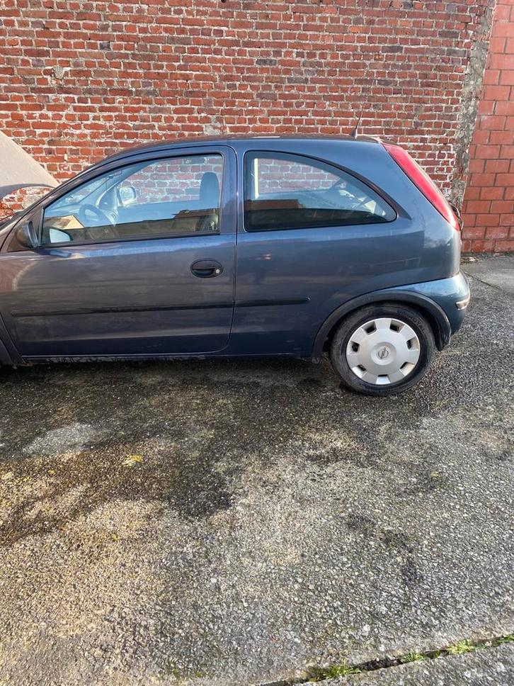 opel corsa c 2006, Auto's, Opel, Particulier, Corsa, Benzine, Euro 4, Coupé, 3 deurs, Handgeschakeld, Blauw, Beige, Stof, Ophalen