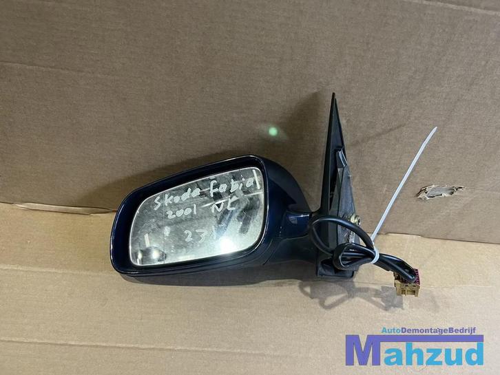 SKODA FABIA 1 Blauw links 9460 spiegel buitenspiegel elektri, Auto-onderdelen, Spiegels, Skoda, Gebruikt