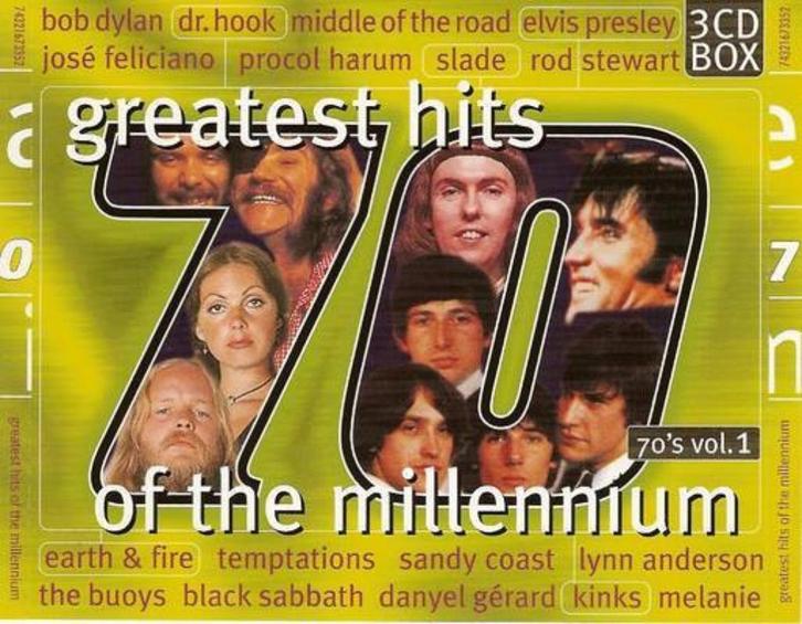 Greatest Hits Of The Millennium 70's (Vol.1 - 3) - Various, Cd's en Dvd's, Cd's | Verzamelalbums, Zo goed als nieuw, Pop, Boxset