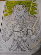 Dbz fan art croquis broly 52X34cm, Antiek en Kunst, Kunst | Tekeningen en Fotografie, Ophalen of Verzenden