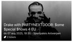 drake with partynextdoor antwerpen, Tickets & Billets, Concerts | R&B & Hip-hop, Deux personnes, Août