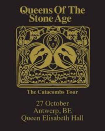 2 tickets Queens of the Stone Age Alive in the Catacombs beschikbaar voor biedingen