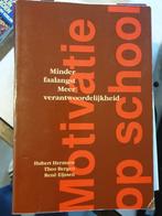 Motivatie op school minder faalangst, meer verantwoordelijkh, Boeken, Psychologie, Gelezen, Hubert J.M. Hermans, Verzenden