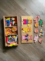 Houten puzzel ( beertjes aankleden), Kinderen en Baby's, Speelgoed | Kinderpuzzels, Ophalen of Verzenden, Gebruikt