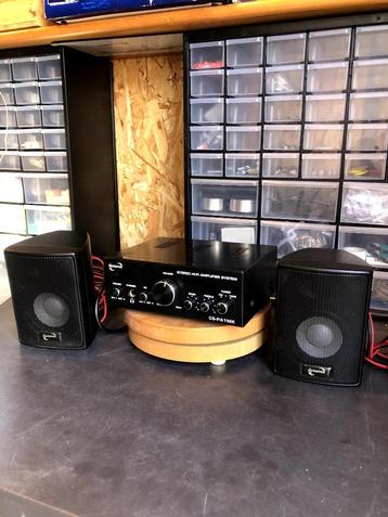 Audio versterker Dynavox CS-PA1MK met speakers beschikbaar voor biedingen