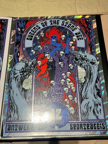 Queens of the Stone Age foil poster Antwerp 2023
