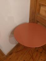 Metalen Terracotta Tuintafeltje, Tuin en Terras, Ophalen, Gebruikt, Rond, Metaal