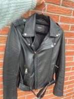 Lederen jas  (merk Maje), Kleding | Dames, Maje, Ophalen, Maat 38/40 (M), Zwart