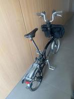 Brompton plooifiets met fietszak en slot, Fietsen en Brommers, Ophalen, Gebruikt, Brompton, Versnellingen