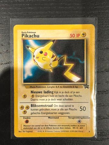 1995 Pikachu Promokaart Nederlands !!Zeer Zeldzaam!!, Hobby en Vrije tijd, Verzamelkaartspellen | Pokémon, Ophalen of Verzenden