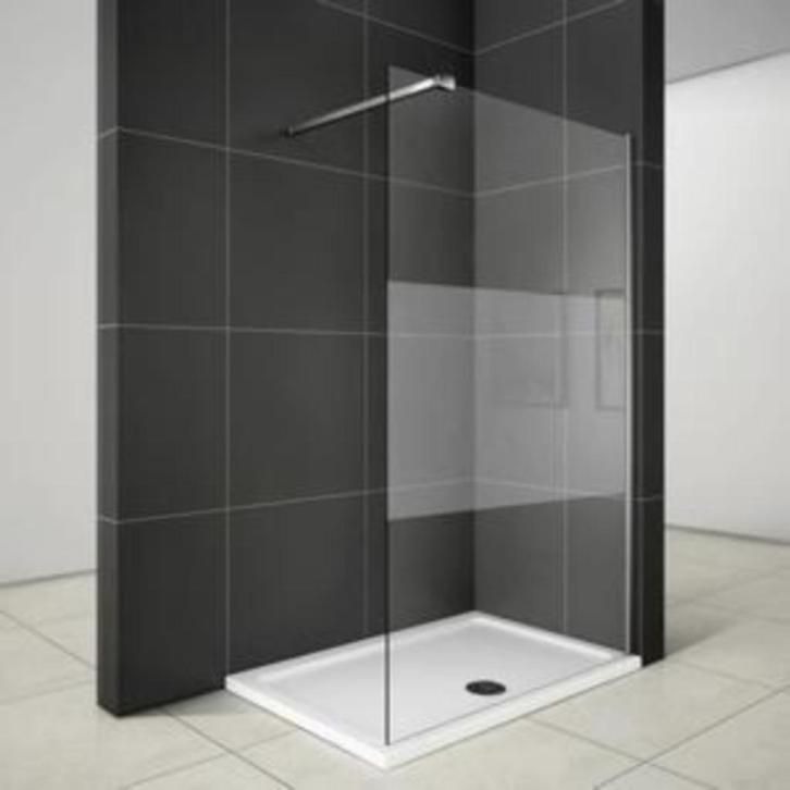 Paroi de Douche à l'italienne sablée milieu (anti-calcaire), Doe-het-zelf en Bouw, Sanitair, Nieuw, Douche, Glas, Verzenden