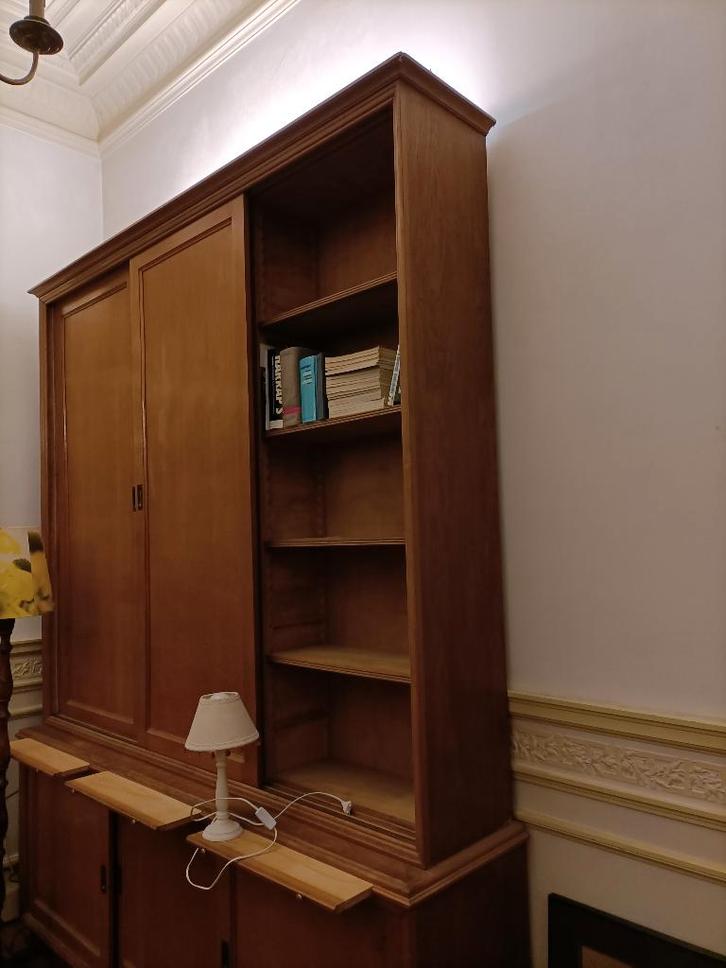 Bibliothèque, Maison & Meubles, Armoires | Bibliothèques, Utilisé, 200 cm ou plus, 200 cm ou plus, 50 à 75 cm, Avec porte(s), Avec tablette(s)