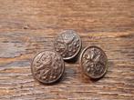 3 oude knoperen knopen Belgische strijdkrachten, begin 1900, Enlèvement ou Envoi, Armée de terre, Vêtements ou Chaussures