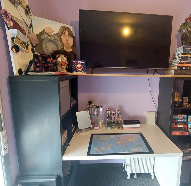 Slaapkamer zwart  ikea, Huis en Inrichting, Slaapkamer | Stapelbedden en Hoogslapers, Zo goed als nieuw, Ophalen