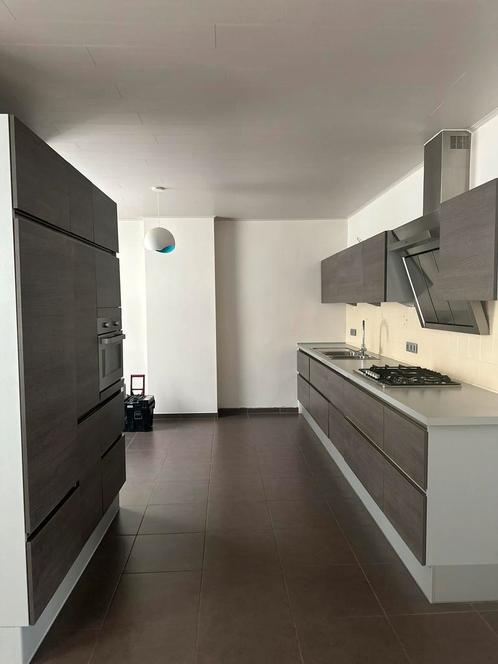 RECHTE GREEPLOOS KEUKEN + 5 ELECTRO + gedemonteerd (570cm), Huis en Inrichting, Keuken | Complete keukens, Zo goed als nieuw, Hout