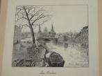 Het Rabot GENT oude inkt tekening Hélène Huygens 'Le Rabot', Ophalen of Verzenden