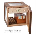 ADORINI HUMIDOR KABINET 100 CIGARS CUBE DELUXE WALNOOT h182W, Verzenden, Nieuw, Tabaksdoos of Verpakking