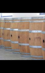 Franse eiken wijnvaten 225 liter of halve, Jardin & Terrasse, Pots de fleurs, Comme neuf, Enlèvement
