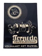 Blikken reclamebord Torpedo Vrijwielremnaaf - 1937, Verzamelen, Ophalen of Verzenden, Zo goed als nieuw, Reclamebord
