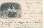 postkaart  laitiere melkmeisje, Affranchie, Envoi, Avant 1920