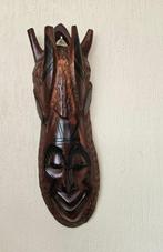 Grote Handgesneden Afrikaanse Houten Masker, Antiek en Kunst, Ophalen of Verzenden