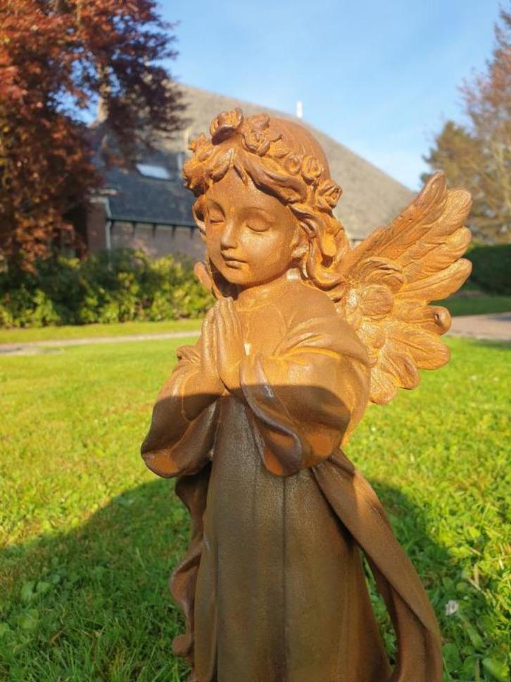 engel gietijzer , tuinbeeld, Tuin en Terras, Tuinbeelden, Nieuw, Engelenbeeld, Metaal, Ophalen of Verzenden